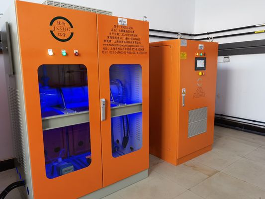 Large efficient on site sodium hypochlorite generator