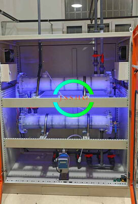 Large efficient sodium hypochlorite generator