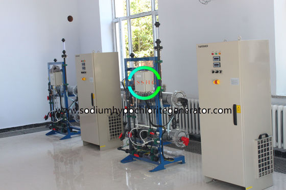 Large Split Type Industrial Electrolysis Of Brine 0.8 %  NaCIO System 30 kg / h