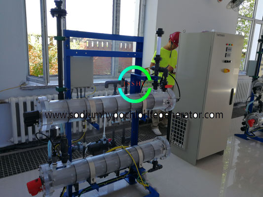 2 kg / h Multi Function Split Type Sodium Hypochlorite Generator Bipolar Electrode