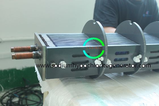 Large scale sodium hypochlorite generator for drinking water disinfection