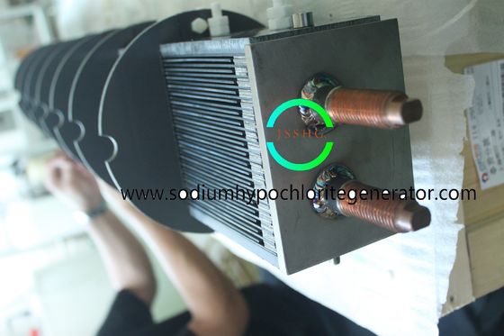 Large scale sodium hypochlorite generator for drinking water disinfection