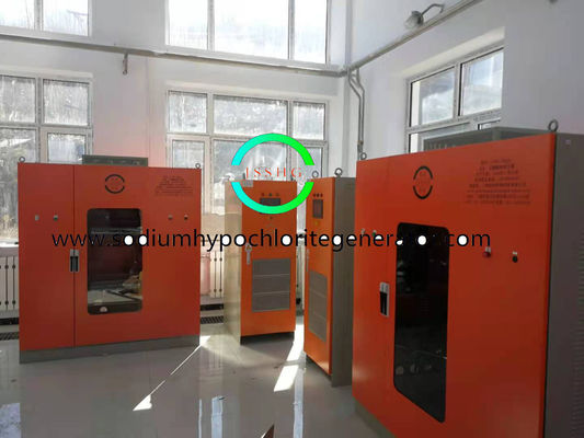 Automatic sodium hypochlorite generator system for sewage disposal