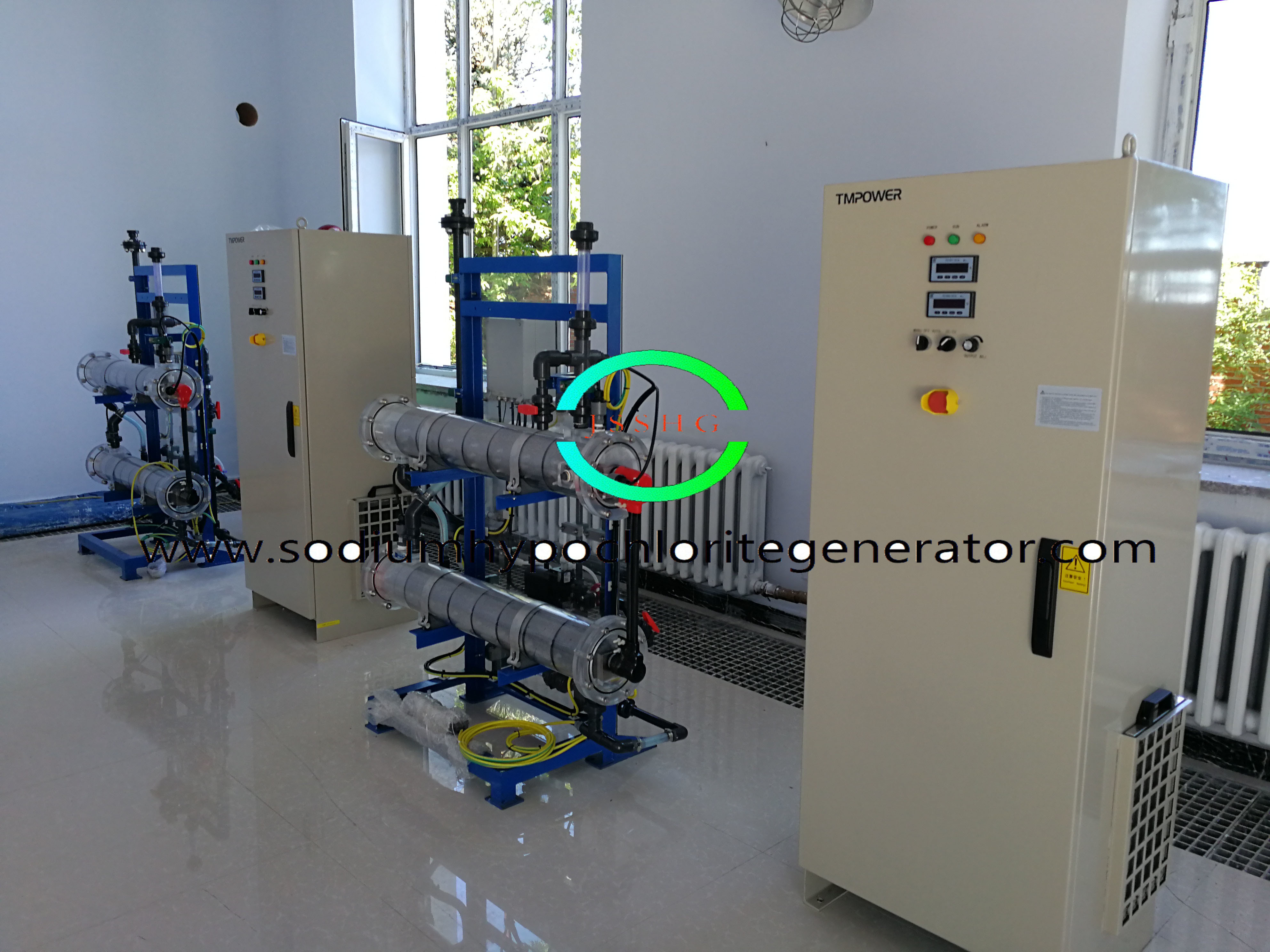 Large Modular Integrated Sodium Hypochlorite Electrolysis IN Split Type