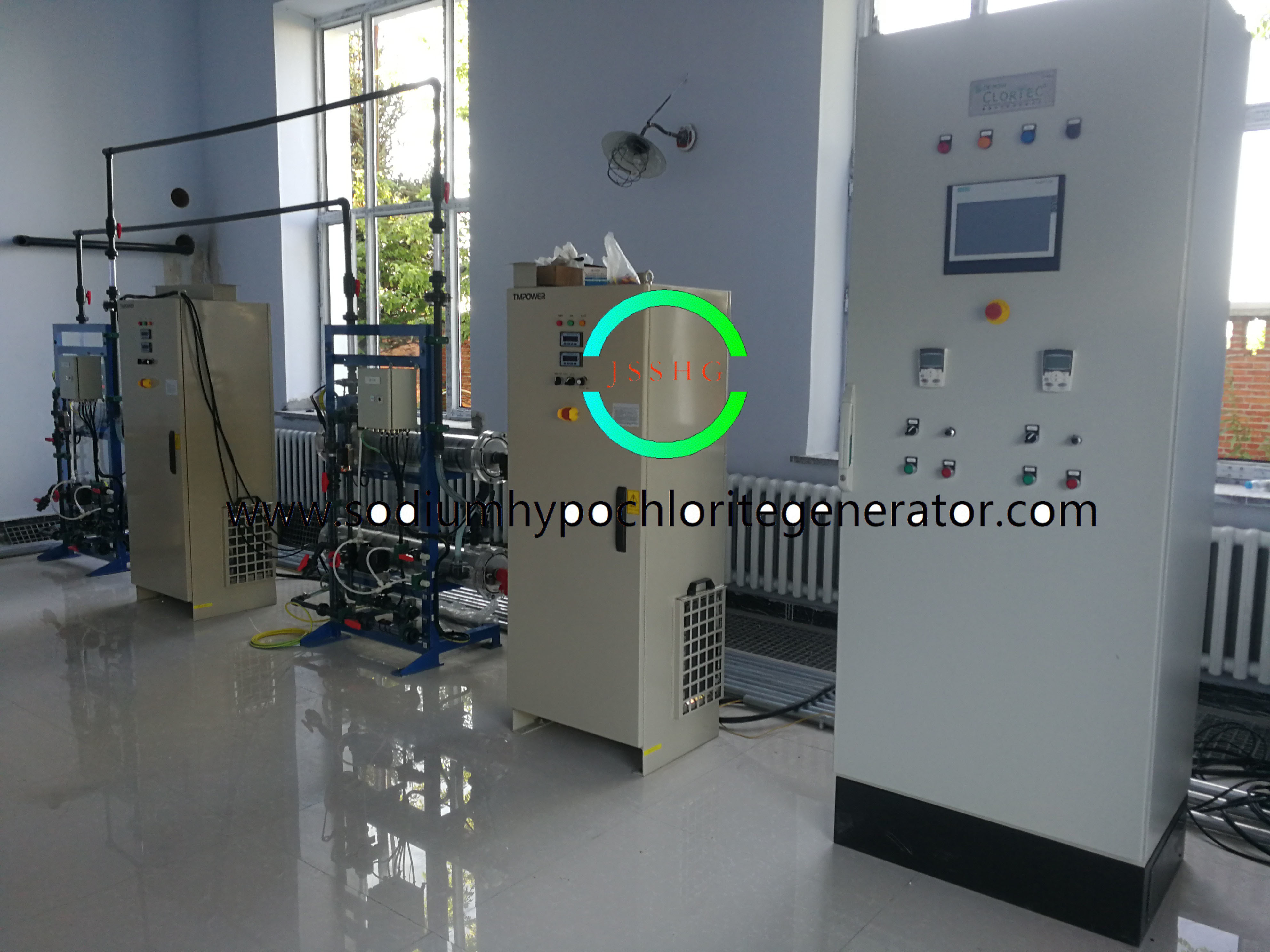 Environmental  Seawater Electro Chlorination Modular Type Design , 380V/50Hz Power